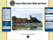 Tablet Screenshot of lionsclublerici.it